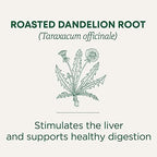 Traditional Medicinals Organic, Roasted, Dandelion Root Tea - Supports Normal Detox + Digestion - Kosher, Non-GMO, Caffeine-Free, Compostable - 16 Tea Bags