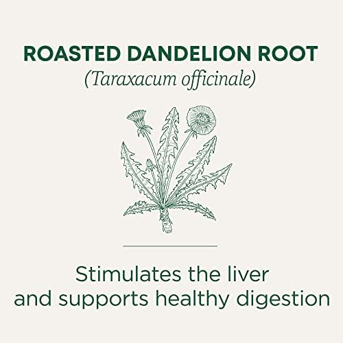 Traditional Medicinals Organic, Roasted, Dandelion Root Tea - Supports Normal Detox + Digestion - Kosher, Non-GMO, Caffeine-Free, Compostable - 16 Tea Bags