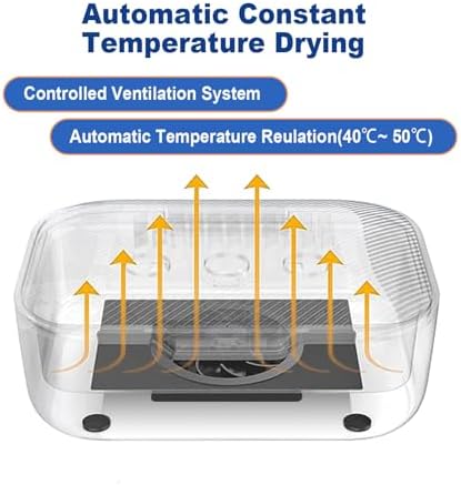 Electronic Ultra Violet C Hearing Aid Dehumidifier Automatic Dryer Case for Hearing Amplifier Removes Sweat & Moisture from Hearing Aids