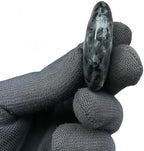 Natural Black Labradorite Mini Oval Palm Crystal and Healing Massage Spa Herapy Energy Stone,Crystal Spa Chakra Stone