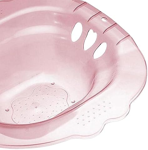 predolo Toilet Sitz Bath for Men and Women with Steam Feature and Non-Slip Design, Portable and Reusable, Pink