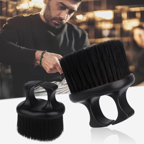 FOMIYES 3pcs Beard Brush for Men, Neck Face Duster Brush Mustache Grooming Tool for Men's Hairdressing Salon Home Barber Shop