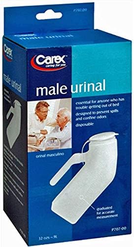 Carex Urinal Male P707-00, Pack of 3