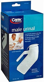 Carex Urinal Male P707-00, Pack of 3
