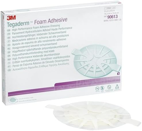 3M Tegaderm Foam Adhesive Dressing 5.5in x 6in - Sold by The Box of 5 90613
