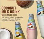 Kuiii Hydrate Naturally Coconut Milk Drink Nata de Coco, Original Flavor - Pack of 8 Bottles, 16.4oz (485ml) Each Refreshing & Creamy Beverage