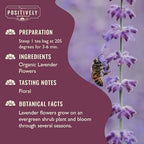 Organic Positively Botanicals Company, Lavender Herbal Tea Bags, 20 Count