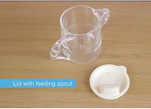 NRS Healthcare Two Handled Caring Mug Plastic - with Spout Lid