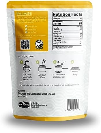 Palmini Low Carb Angel Hair | 4g of Carbs | As Seen On Shark Tank (12 Ounce Pouch (Pack of 6))