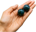 Amazing Gemstone Moss Agate Crystal Ball - 1" Inches Crystal Sphere Meditation Balls for Witchcraft and Decorative Balls - Crystals and Healing Stones Beginners Gift (Pack of 1)