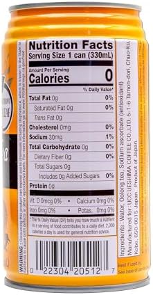 UCC Oolong Tea, 11.1-Ounce Cans (Pack of 24)
