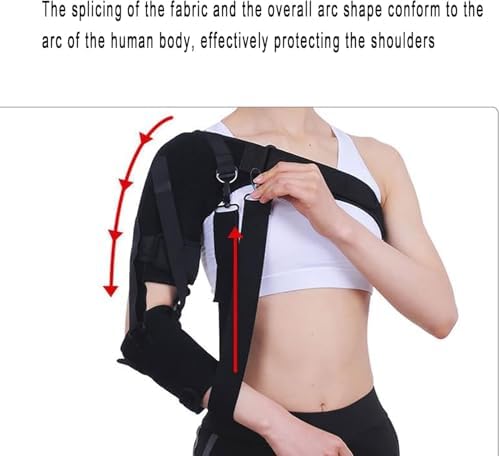 Adjustable Shoulder Arm Support Be with Armpit Pillow for Stroke Hemiplegia Recovery, Left Shoulder Stabilizer for Subluxation Relief