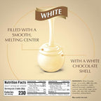 Lindt LINDOR White Chocolate Candy Truffles, Chocolates with Smooth, Melting Truffle Center, 8.5 oz. Bag