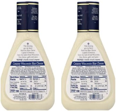 Ken's Steak House Creamy Wisconsin Blue Cheese Dressing (16 Fl Oz (Pack of 2))