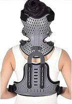 Head Neck Chest Orthosis, Orthosis Brace Back, Adjustable Neck-Thorax Orthosis U Lumbar Support for The Relief of Injuries to The Neck and Upper Back