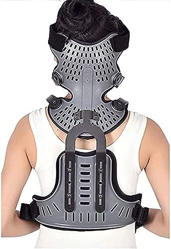 Head Neck Chest Orthosis, Orthosis Brace Back, Adjustable Neck-Thorax Orthosis U Lumbar Support for The Relief of Injuries to The Neck and Upper Back