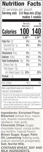 Betty Crocker Chocolate Chip Cookies, Cookie Baking Mix, 17.5 oz