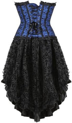 Corsets Dress for Women Gothic Burlesque Bustiers TuTu Skirt Set Exotic