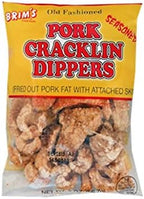 Brim Delicious Pork Cracklin Dippers w/Red Pepper Seasoning 1.75oz bags (Pack of 3)