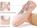 Stelle Women Ballet Shoes Highly Stretch Canvas Adult Ballet Slippers Split Sole Yoga Dance Shoe for Girls Boys