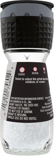 McCormick Sea Salt Grinder, 2.12 oz (Pack of 2)