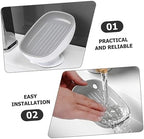 Ciieeo Shower Soap Dish with Cup Self-draining Soap Rack for Bathroom and Kitchen Easy Installation