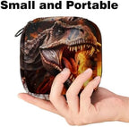 Period Bag,Sanitary Napkin Storage Bag,Ancient Animal Dinosaur,Tampon Bag for Purse, M0pl8pazzwmz, Lt2f2voemyoi