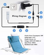 Electric Adjustable Bed Backrest，Adjustable Electric Incline Bed Rest for Disabled, Injured - Assist Aid, Sit Up/Recline, 2-65° Angle Adjustment, Comfortable - Back Rest Aid