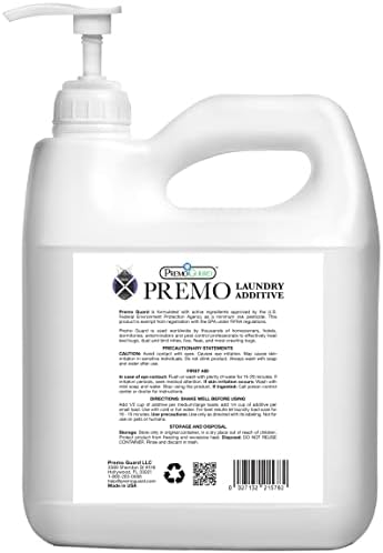 Bed Bug, Mite & Lice Laundry Detergent Additive By Premo Guard – 128 oz – Child & Pet Friendly – Stain & Odor Free – Best Natural Non-Toxin Treatment
