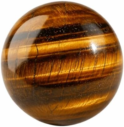 Wholesale Gem Shop Natural Quartz Tiger Eye Crystal 40-45 mm Ball Sphere Gemstone A+ Hand Carved Altar Healing Devotional Focus Spiritual Chakra Cleansing Metaphysical Gift Men Women