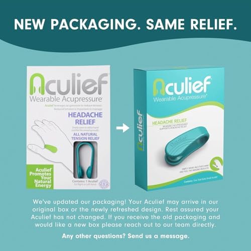 Aculief Acupressure Hand Clip - Stress Management & Hand Pressure Point Clip - On-the-Go Stress Support X-Small, Teal