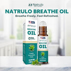 Breathe Essential Oil Roll On – Natural Peppermint Oil & Eucalyptus Oil for Skin – Refreshing Aromatherapy Essential Oil Roller to Support Clear Breathing, Focus & Revitalization – 10 ml, Made in USA