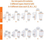Nose Vent Sinus Relief Dilator (Pack of 8 Various Sizes) - A Simple Solution for Nasal Snorers - Reusable Snoring Device to Enjoy a Peaceful Night's Sleep - by Mobi Lock