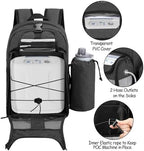 CURMIO Portable Oxygen Concentrator Backpack, POC Carrying Bag Compatible for Inogen, OxyGo and Caire Units, Bag Only