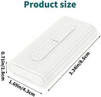 WLLHYF Portable Dental Floss Case Automatic Dental Floss Pick Organizer Case Travel Flosser Dispenser Storage Case Refillable Holder Boxes with 10 Floss Picks for Teeth Cleaning (White)
