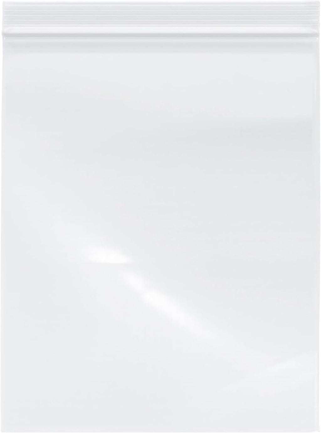 Zipper Bags, 9" x 12", 2 Mil, Clear, Resealable Poly Bags for Industrial, Food, Office, and Storage Use (100, 1 Gallon / 9" X 12" / 2 Mil)
