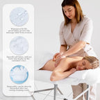 50 Pcs 36" x 85" Disposable Fitted Massage Table Sheets with Elastic, Non Woven Fabric Spa Bed Covers Disposable Bed Sheets for Massage Spa Beauty Salon(White)