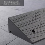 JIUYUEYA Rubber Curb Ramp, Heavy Duty Car Ramp, Entry Curbs, Scooter Skid Entry Robot Sill, Anti-Slip Surface Curbs for Garage Sidewalk, Size : 100x17x7cm