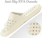 Gaatpot Shower Shoes for Womens Mens Massage Pool Slides with Arch Support Quick Drying Beach Slippers Summer Non Slip Bathroom Indoor Outdoor House Sandals with Drain Holes