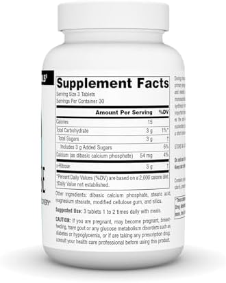 Source Naturals D-Ribose for Workout, Energy, and Recovery* - 90 Tablets