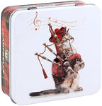 Campbells Shortbread Fingers Cat with Bagpipes Tin 3.2 Oz (90g) - Pure Butter Scottish Shortbread Cookies from Scotland, British Tea Biscuits, Butter Cookies Gift Tin, Scottish Snacks