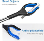 2-Pack Grabber Reacher Tool, 32 Inch Extra Long Steel Foldable Pick Up Stick with Strong Grip Magnetic, 90° Rotating Anti-Slip Jaw, Trash Claw Grabber Tool, Hand Grabber for Reaching, Arm Extension