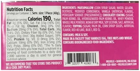 Melville Giant Marshmallow Pops - 2 Count - Cotton Candy - Candy & White Fudge Coated Marshmallows