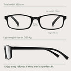 Gaoye +1.25 Reading Glasses Men - Blue Light Blocking Lenses, TR90 Frames, UV400 - Eyeglasses with Clear Vision