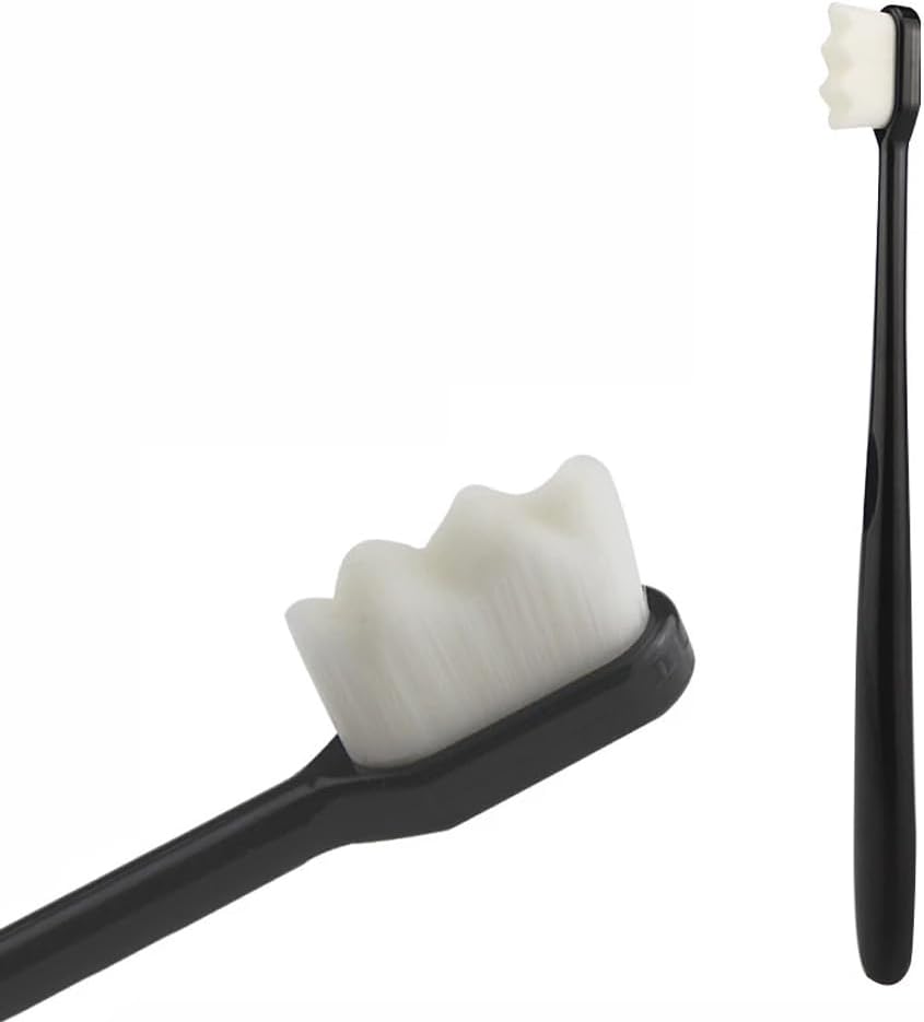 Swissklip Swissker Extra Soft Toothbrush for Sensitive Gums & Teeth I Nano Toothbrush with 12000+ Micro, Nano Bristles I Advanced Tooth Cleaning Solution I Suitable for All Age Group (1)