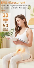 Pelvic Floor Muscle Repair Instrument, Portable Kegel Trainer, 5 Adjustable Intensity Levels, 38°C-44°C Heating, Non-invasive, for Repairs Pelvic Floor Muscles