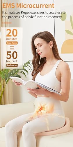 Pelvic Floor Muscle Repair Instrument, Portable Kegel Trainer, 5 Adjustable Intensity Levels, 38°C-44°C Heating, Non-invasive, for Repairs Pelvic Floor Muscles
