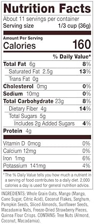 Bob's Red Mill Gluten Free Tropical Muesli, 14oz (Pack of 4) - Gluten Free, Non GMO, Whole Grain, Kosher