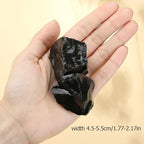 XIANNVXI Obsidian 1.8-2.2" Large Raw Crystals and Healing Stones Natural Rough Crystal Rocks for Decor Gifts Tumbling Cabbing Polishing Fountain Rocks 1PCS