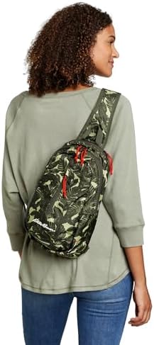 Eddie Bauer Stowaway Packable Sling Bag | Foldable | Travel | Outdoor | Lightweight | Compact | Everyday Carry | Ripstop Nylon | 10L - Spruce Green